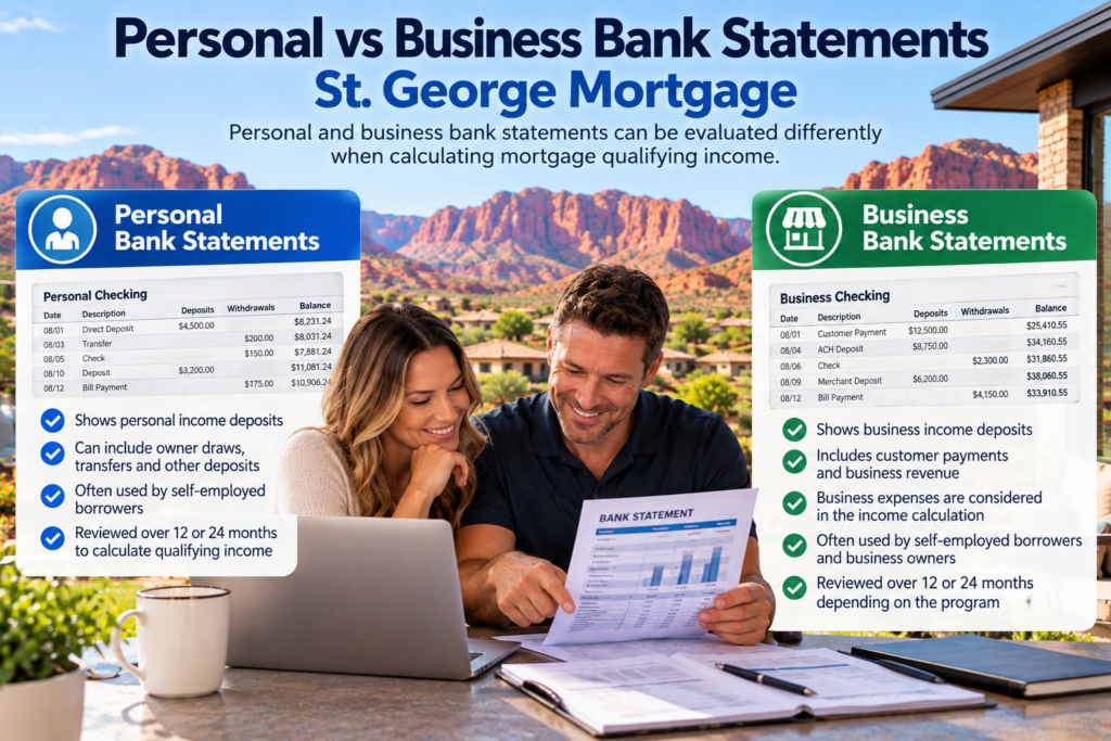 12 vs 24 month bank statement loans St. George Utah