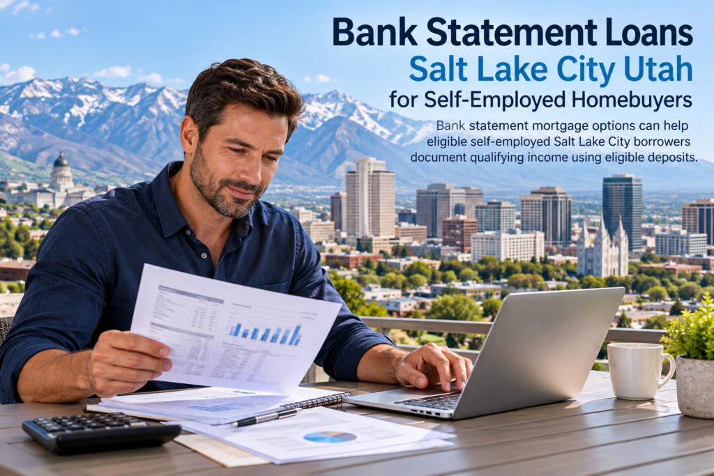 bank statement loans Salt Lake City Utah for self-employed homebuyers
