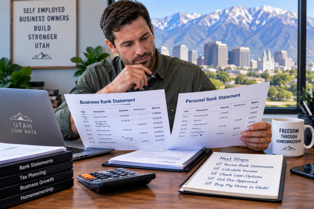 Bank statement loans for self-employed borrowers in Utah