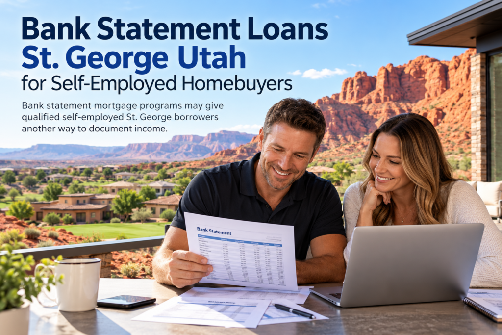 bank statement loans St. George Utah for self-employed homebuyers