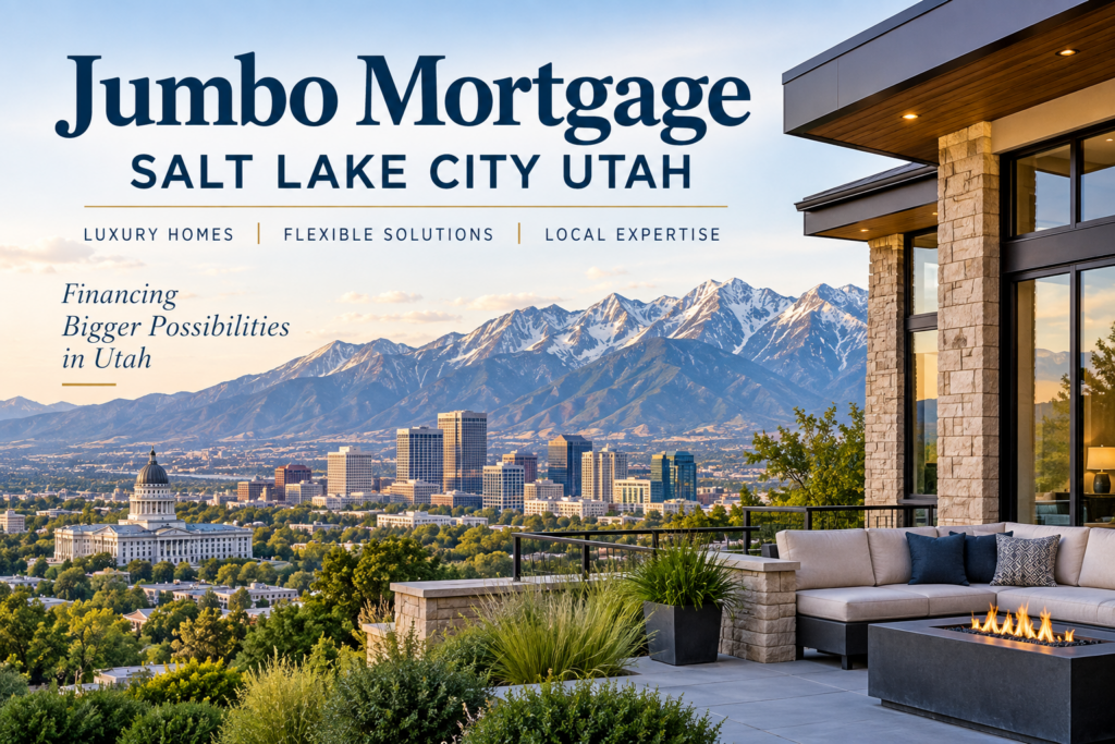 Jumbo mortgage Salt Lake City Utah for luxury home financing