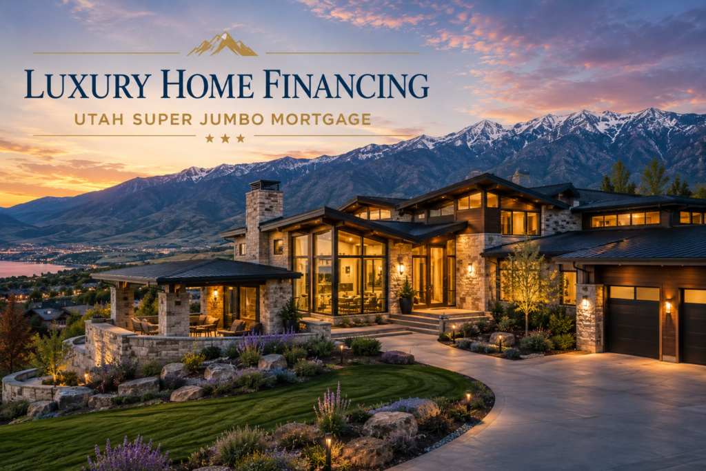 Luxury Utah home representing Super Jumbo mortgage financing for high-value residential properties