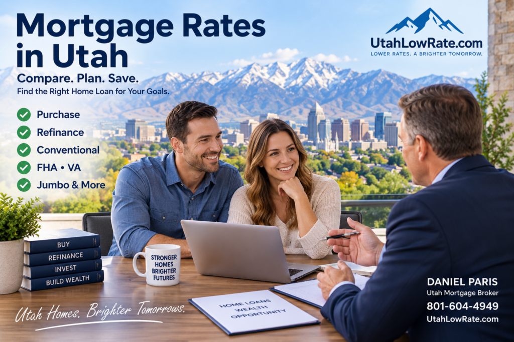 Mortgage rates in Utah for Utah homebuyers