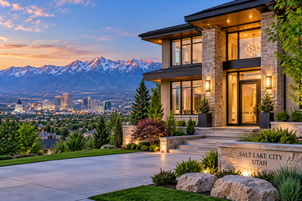 Salt Lake City luxury home financed with a jumbo mortgage