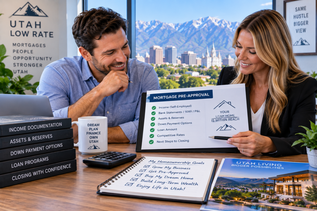 Self-employed jumbo mortgage Utah luxury home financing