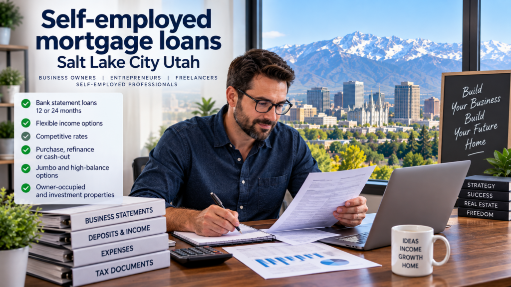 Self-employed mortgage loans Salt Lake City Utah