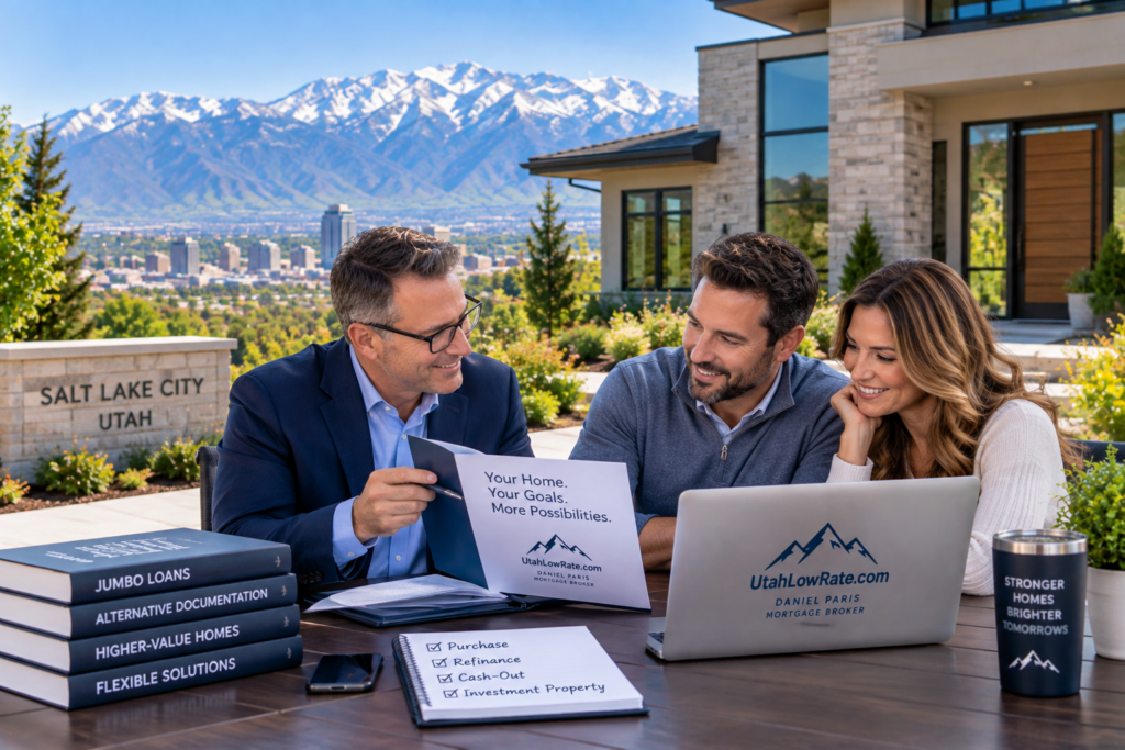 Stated income jumbo mortgage loans Salt Lake City Utah