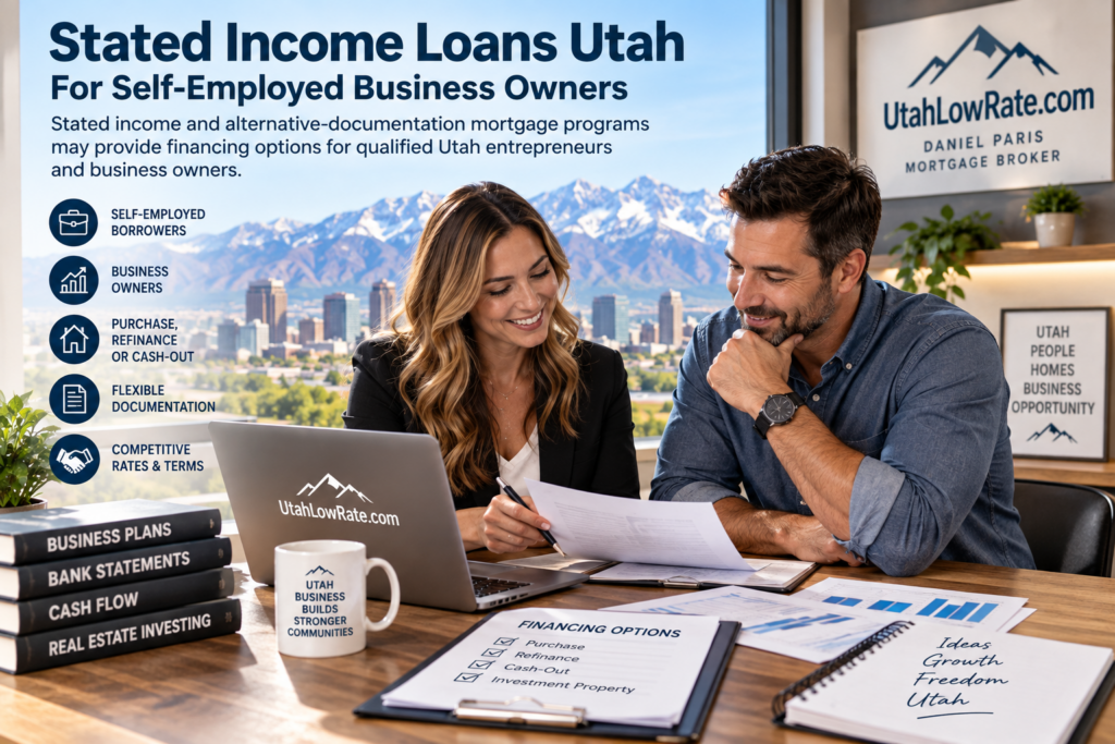 Stated income loans Utah for self-employed business owners