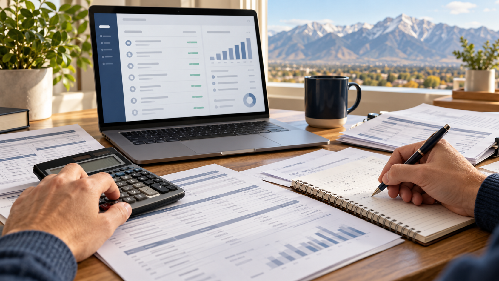 Utah bank statement mortgage income calculation and document review