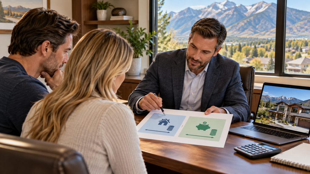Utah jumbo borrower reviewing down payment and post-closing reserves