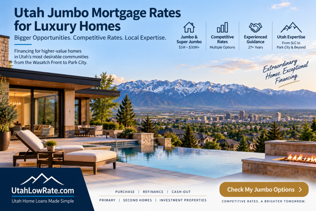 Utah jumbo mortgage rates for luxury homes