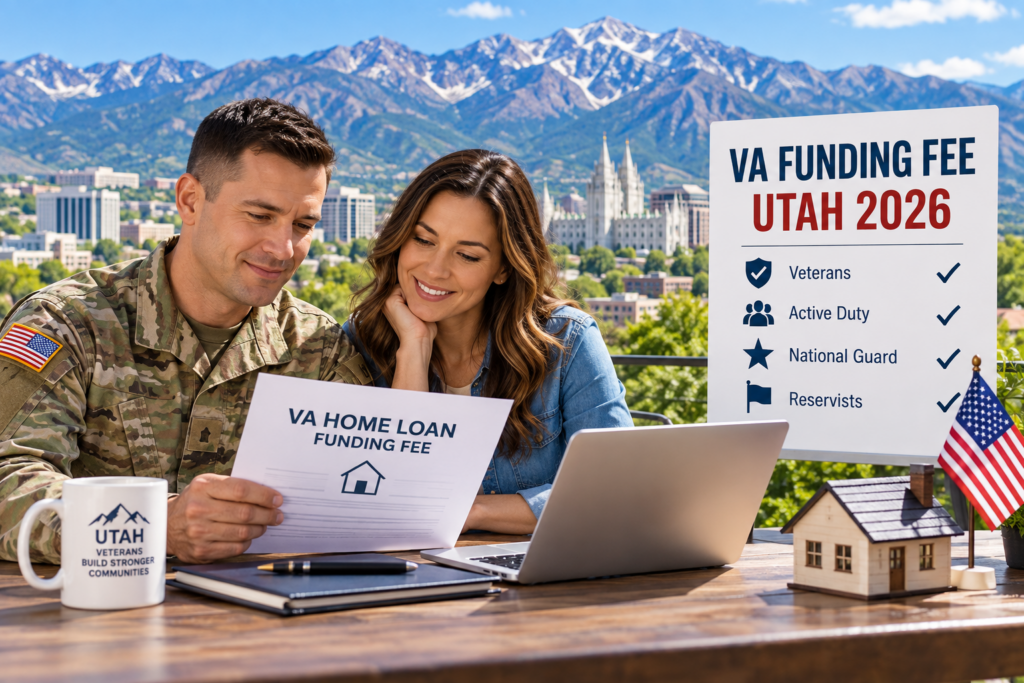 VA funding fee Utah 2026 for Veterans buying a home